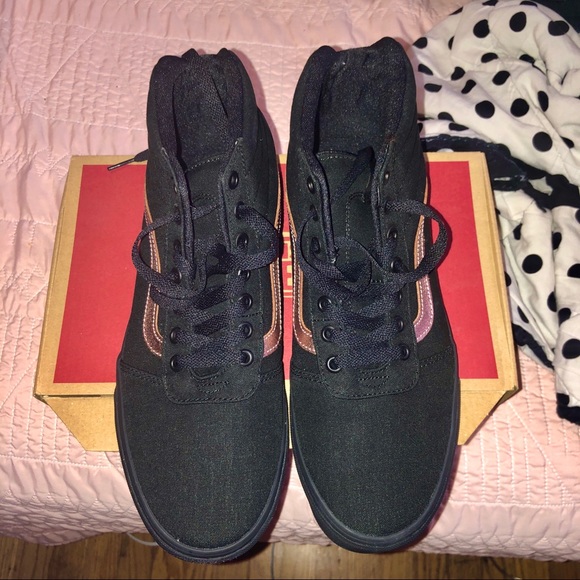 NWT & RARE Hi-Ward Black/RoseGold Vans Size11 - Picture 6 of 7